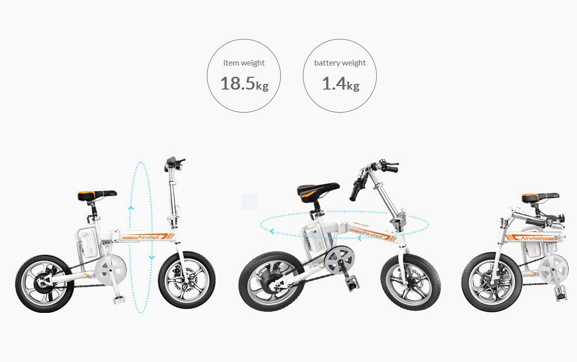 Airwheel伟德体育折叠自行车